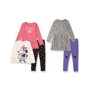 Amazon Essentials Girls and Toddlers' Mix-and-Match Outfit Sets Disney 4T